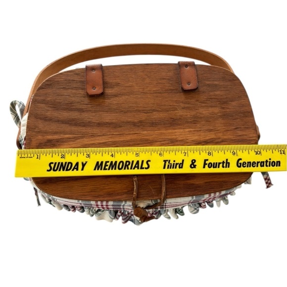 Longaberger Small Purse Basket w/ Liner 1992 Handmade Woven in USA Collectable - Picture 4 of 16